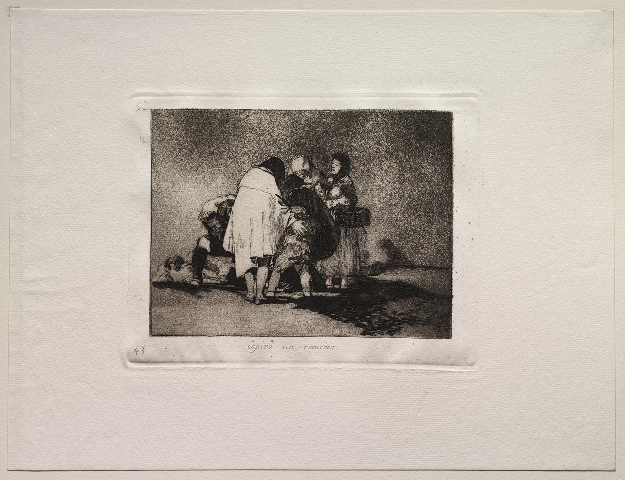 Die Schrecken des Krieges: Es war nichts zu machen und er starb von Francisco de Goya