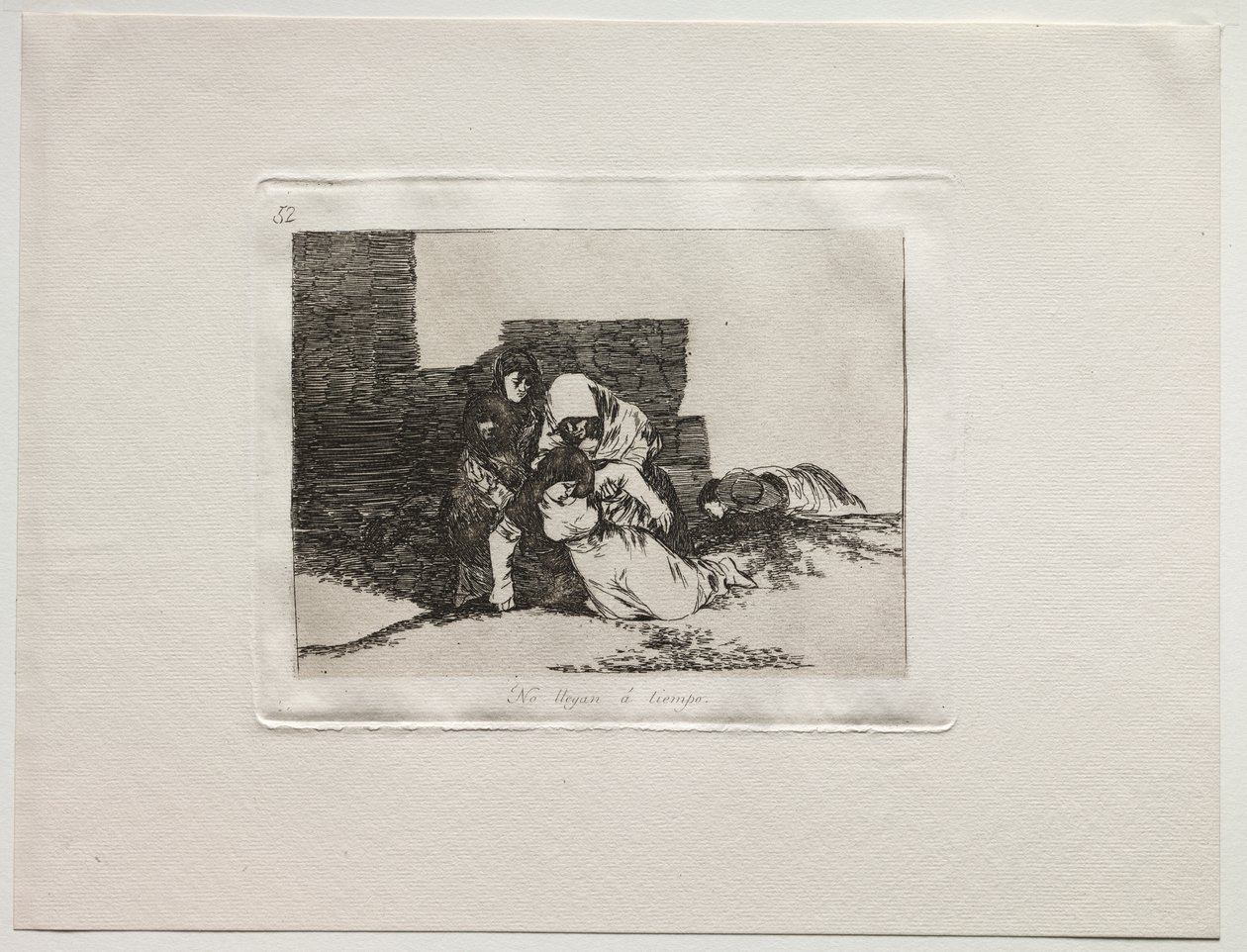 Die Schrecken des Krieges: Sie kommen nicht rechtzeitig an von Francisco de Goya