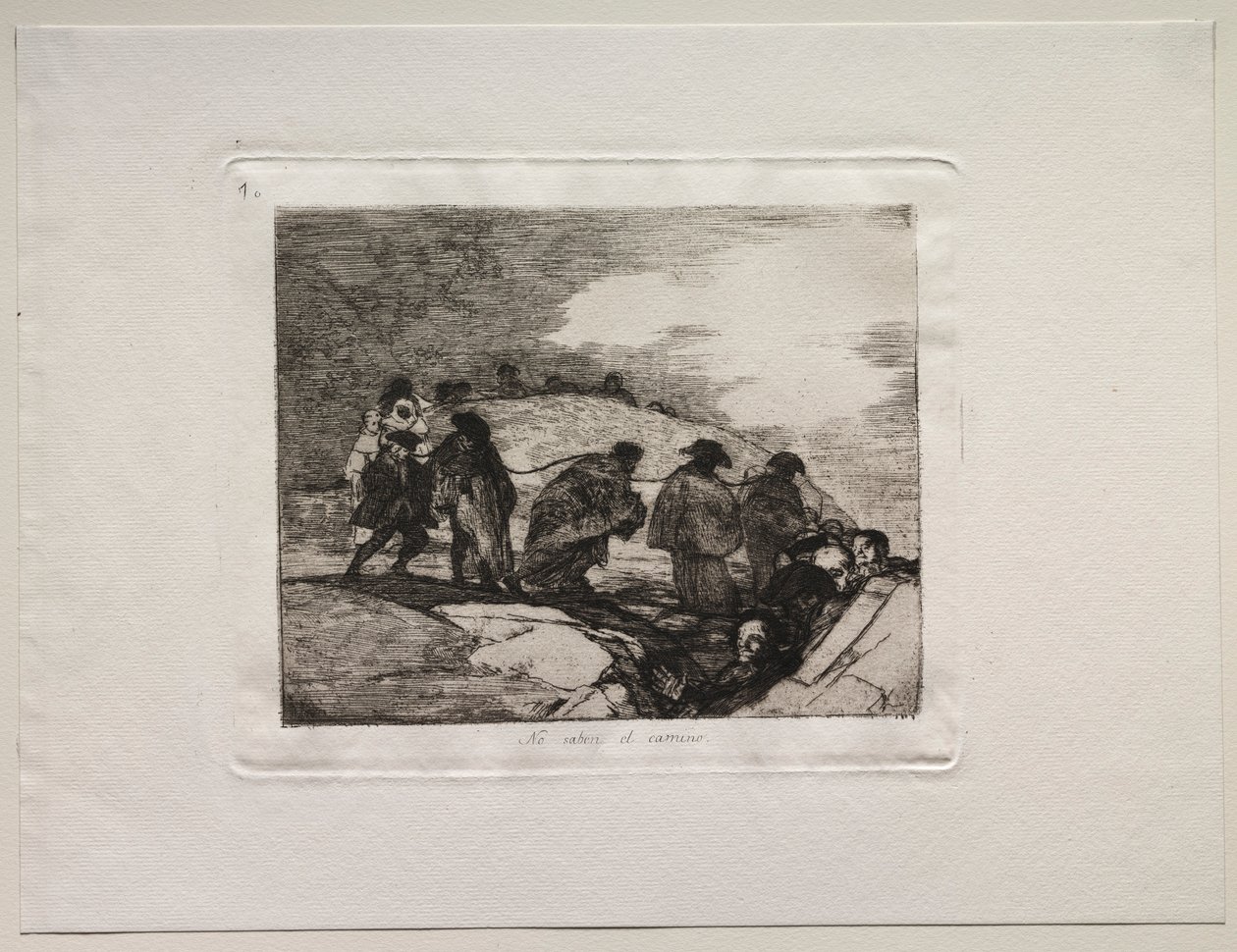 Die Schrecken des Krieges: Sie kennen den Weg nicht von Francisco de Goya