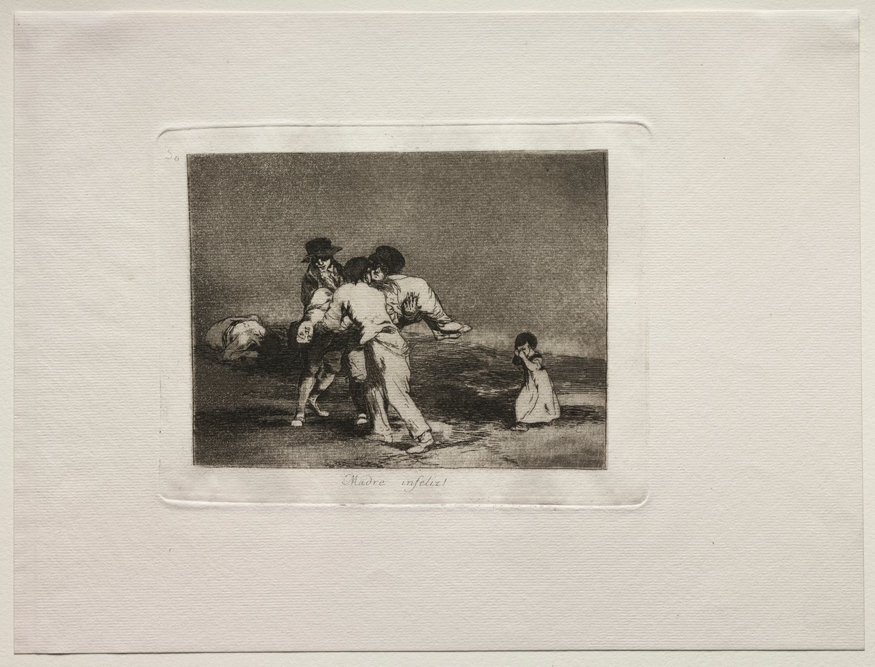 Die Schrecken des Krieges: Unglückliche Mutter von Francisco de Goya