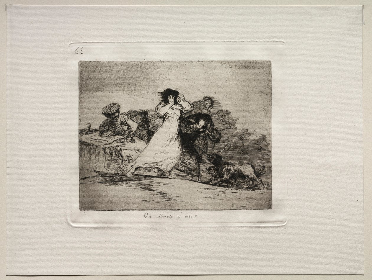 Die Schrecken des Krieges: Was ist das für ein Tumult von Francisco de Goya