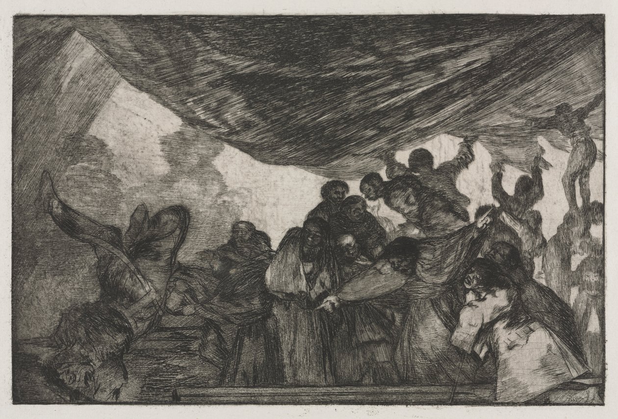 Die Sprichwörter: Klare Torheit, 1864 von Francisco de Goya