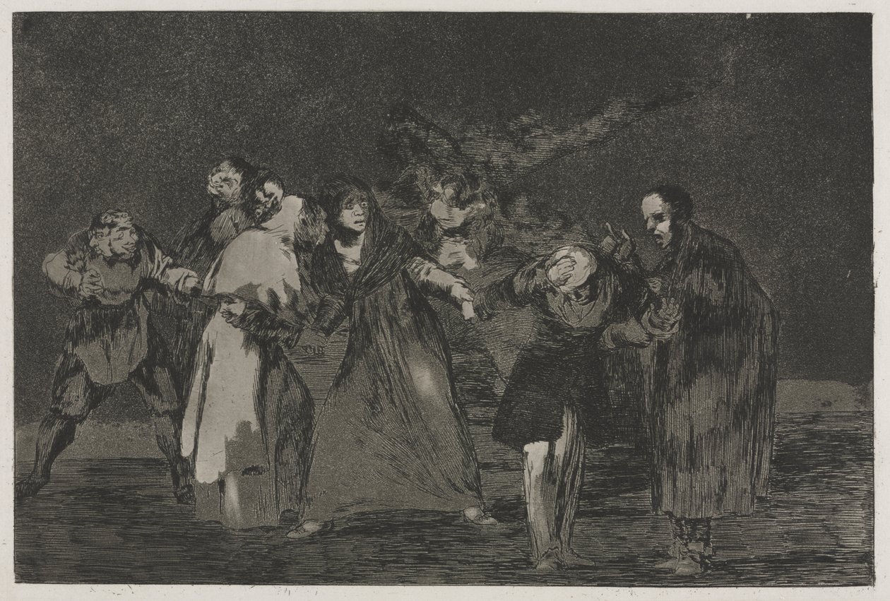 Die Sprichwörter: Wunden heilen schneller als hastige Worte von Francisco de Goya