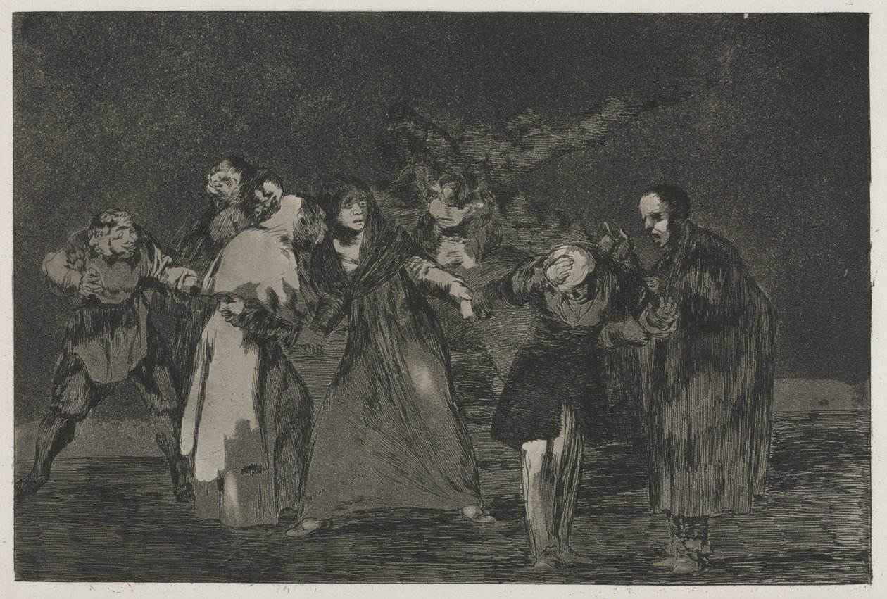 Die Sprichwörter: Wunden heilen schneller als hastige Worte, 1864 von Francisco de Goya