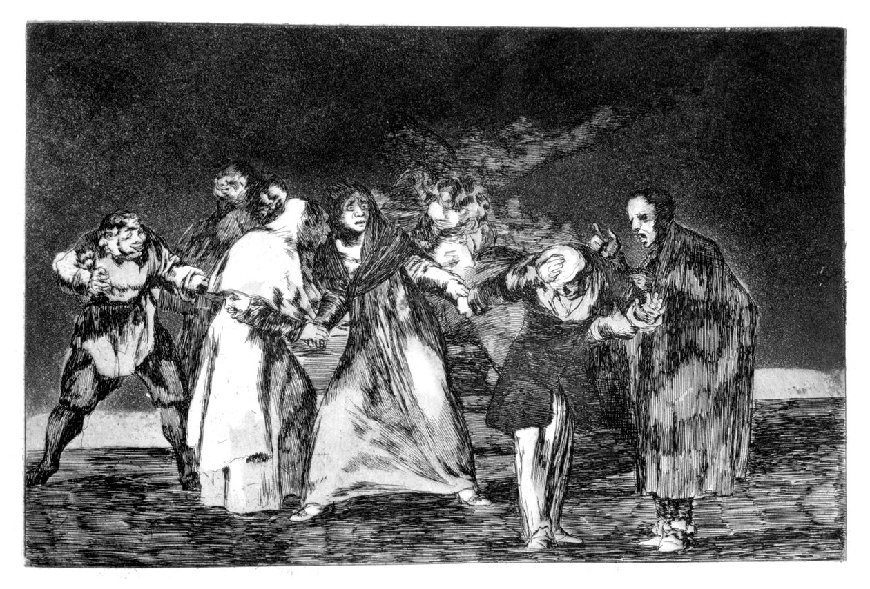 Die Ermahnungen, 1819-1823 von Francisco de Goya
