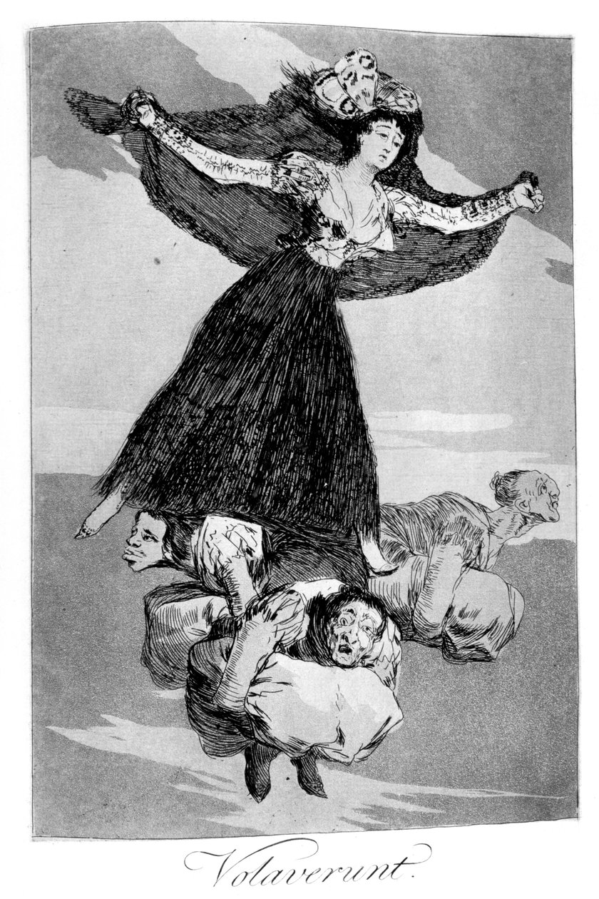 Sie sind geflogen, 1799 von Francisco de Goya