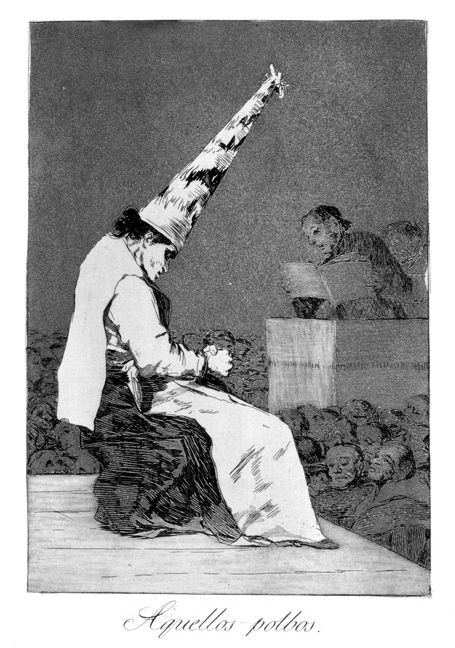 Diese Staubkörner, Perrico der Krüppel, 1799 von Francisco de Goya
