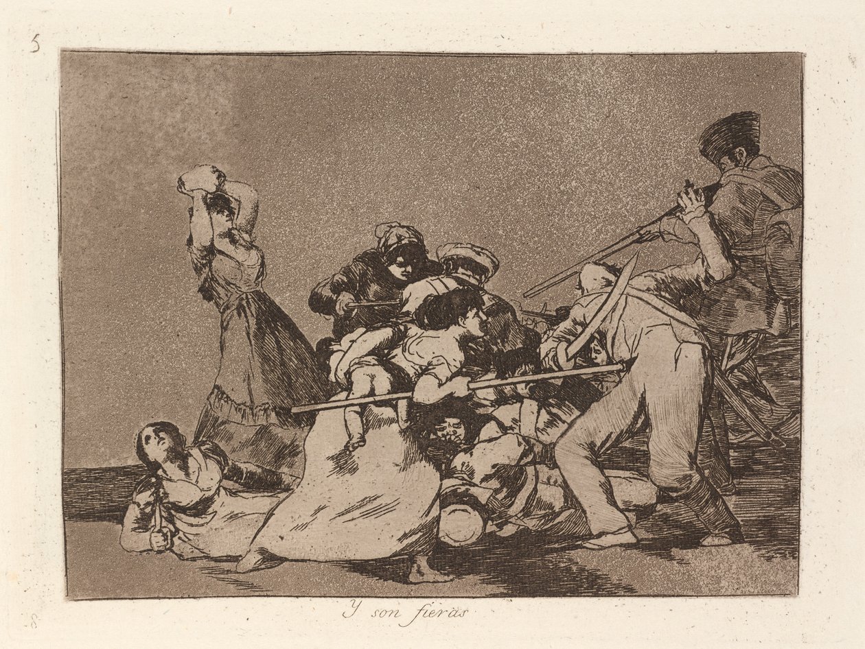 Und sie sind wie wilde Bestien von Francisco de Goya