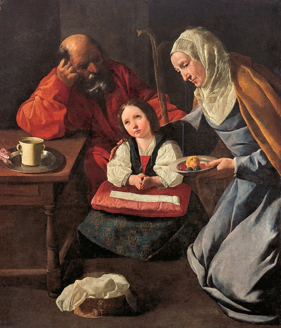 Die Kindheit der Jungfrau, von Francisco de Zurbarán (1598-1664) von Francisco de Zurbaran