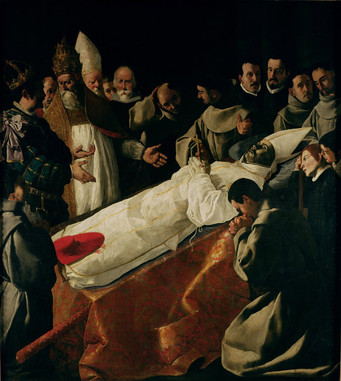 Die Ausstellung des Körpers von St. Bonaventura (1221-74) nach 1627 von Francisco de Zurbaran