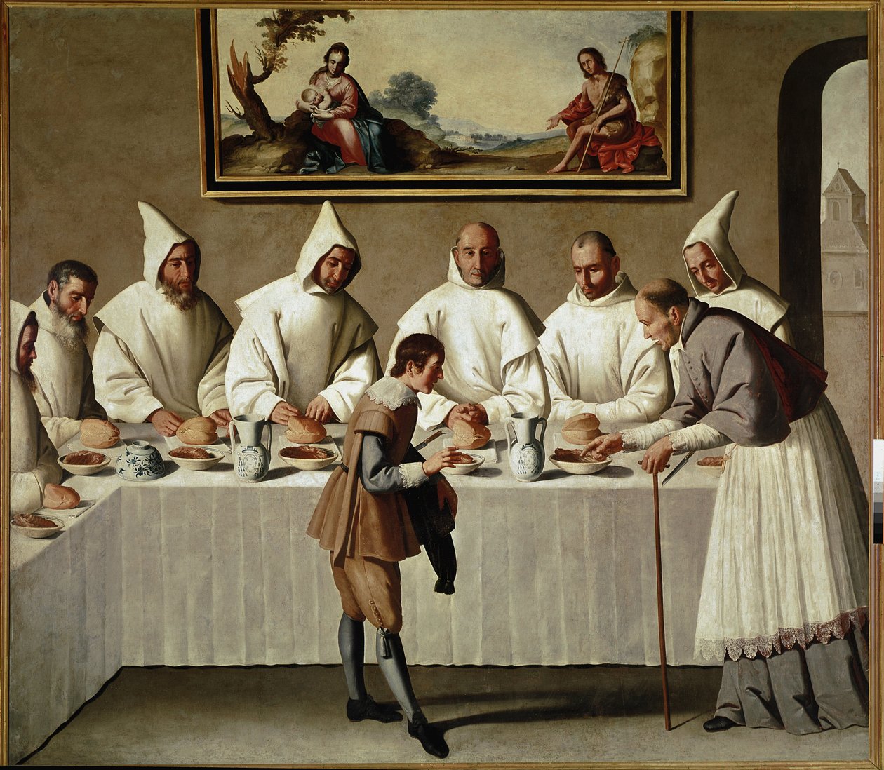 Das Wunder des hl. Hugo im Refektorium der Kartäuser von Francisco de Zurbaran