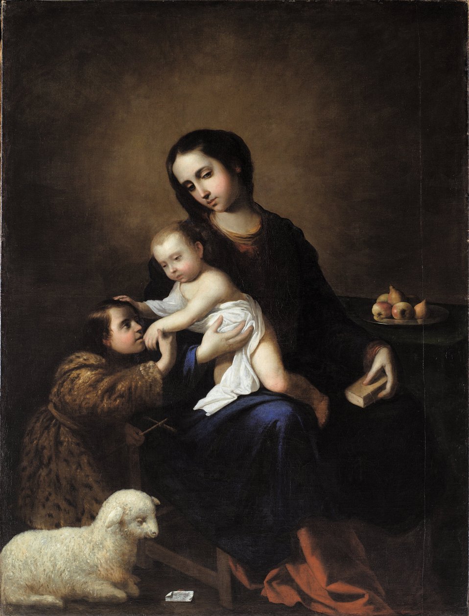 Die Jungfrau mit dem Jesuskind und dem jungen Johannes dem Täufer von Francisco de Zurbaran