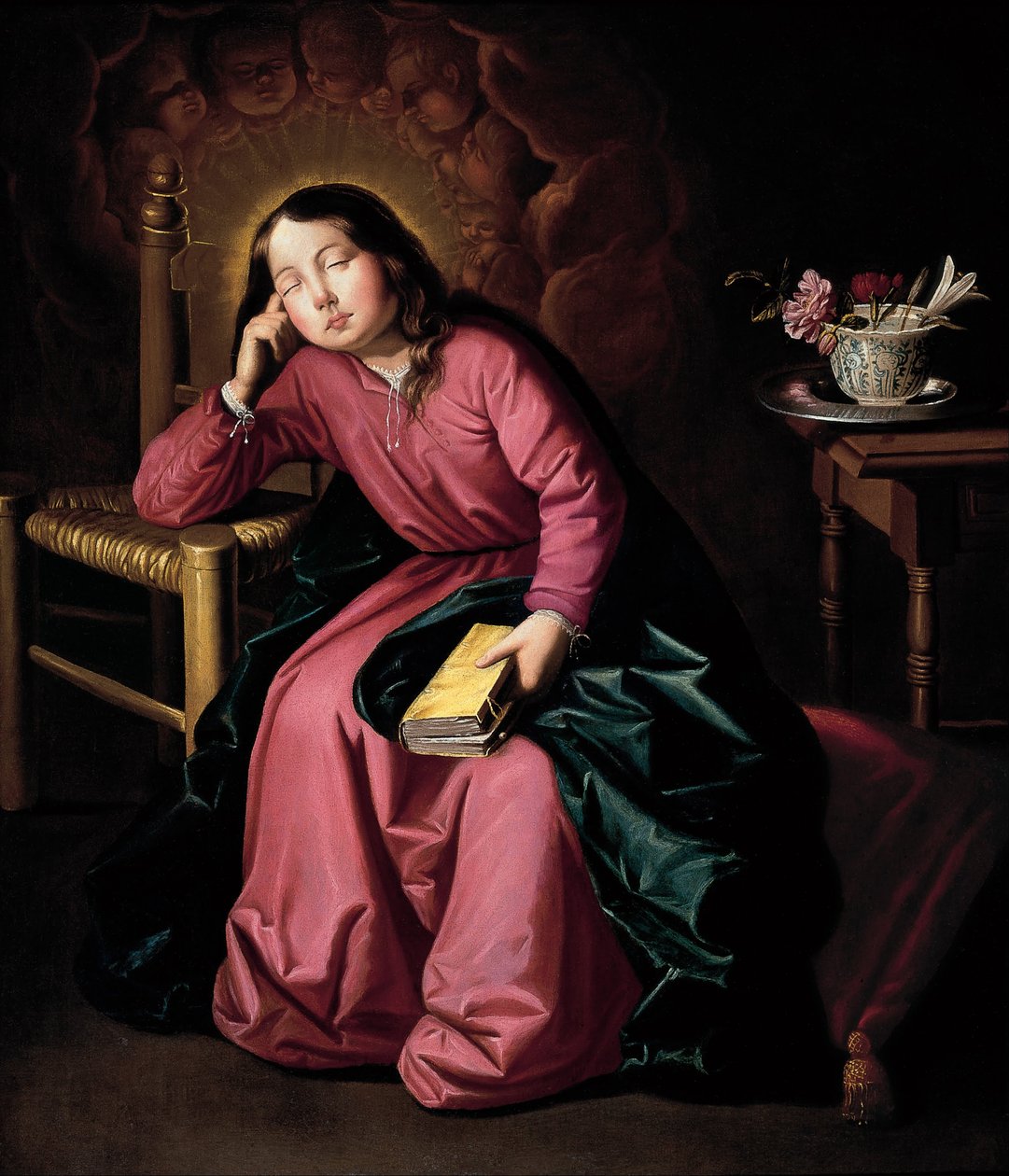 Die schlafende Jungfrau Maria als Kind von Francisco de Zurbaran