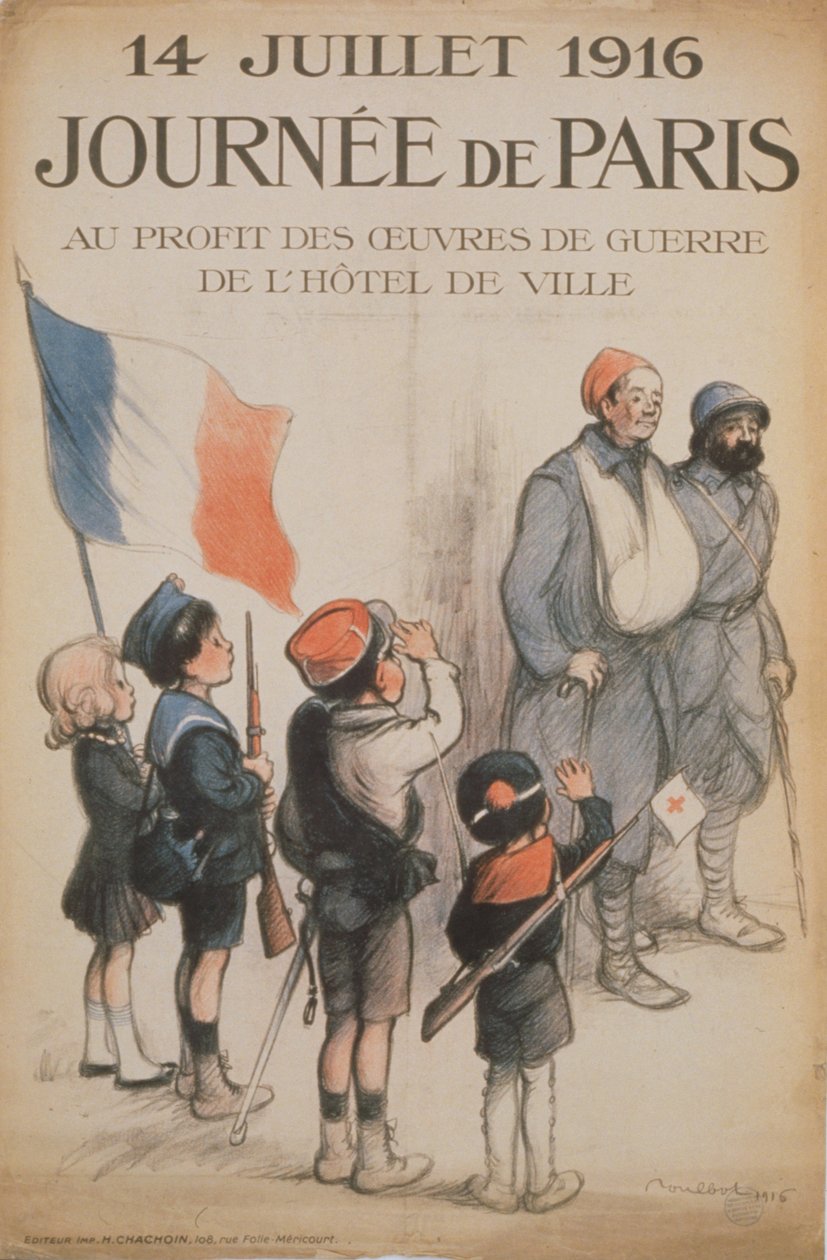 Tag von Paris. 14. Juli 1916 von Francisque Poulbot