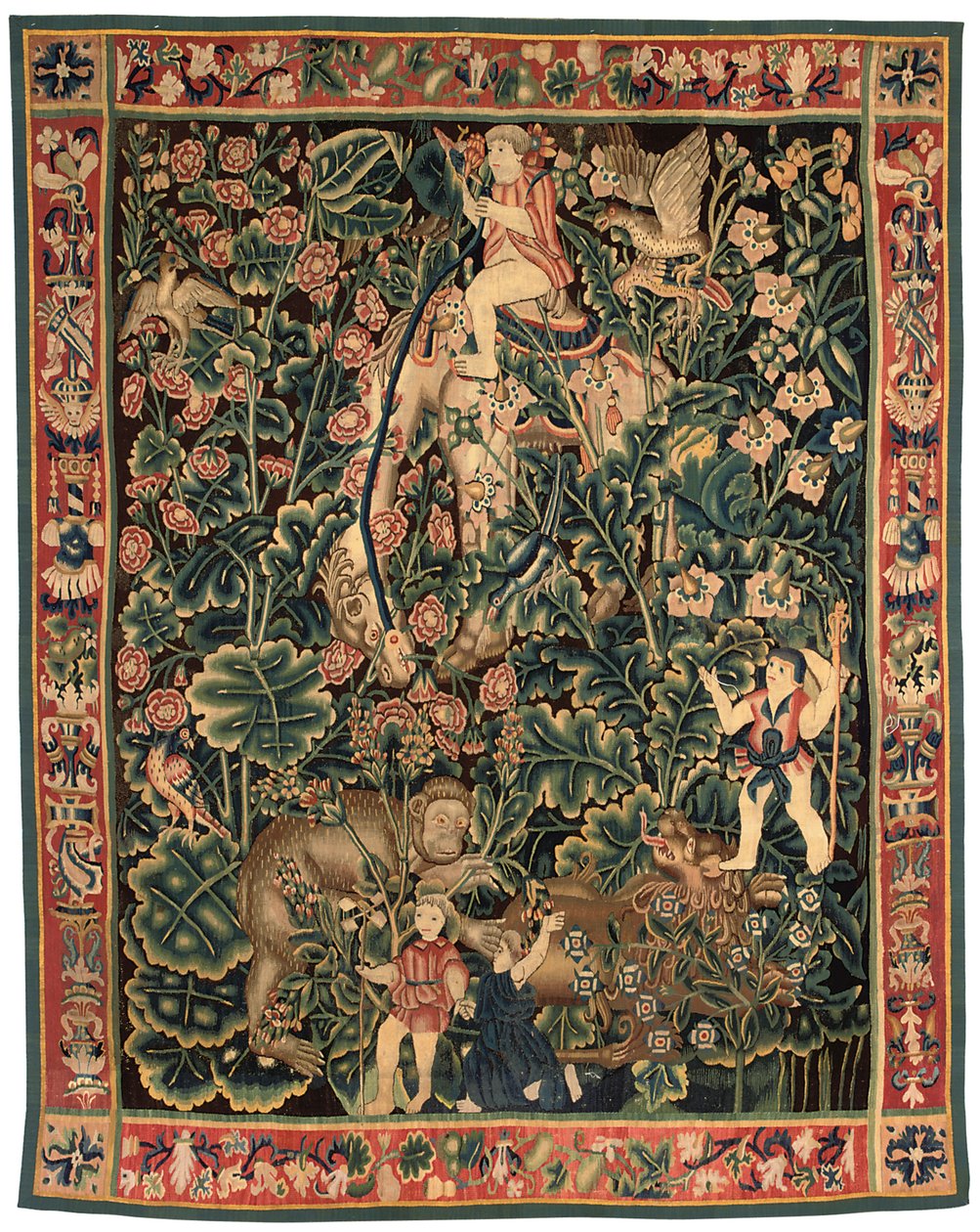 Exotische Verdetapisserie, wahrscheinlich Tournai, erste Hälfte des 16. Jahrhunderts von Franco Flemish School