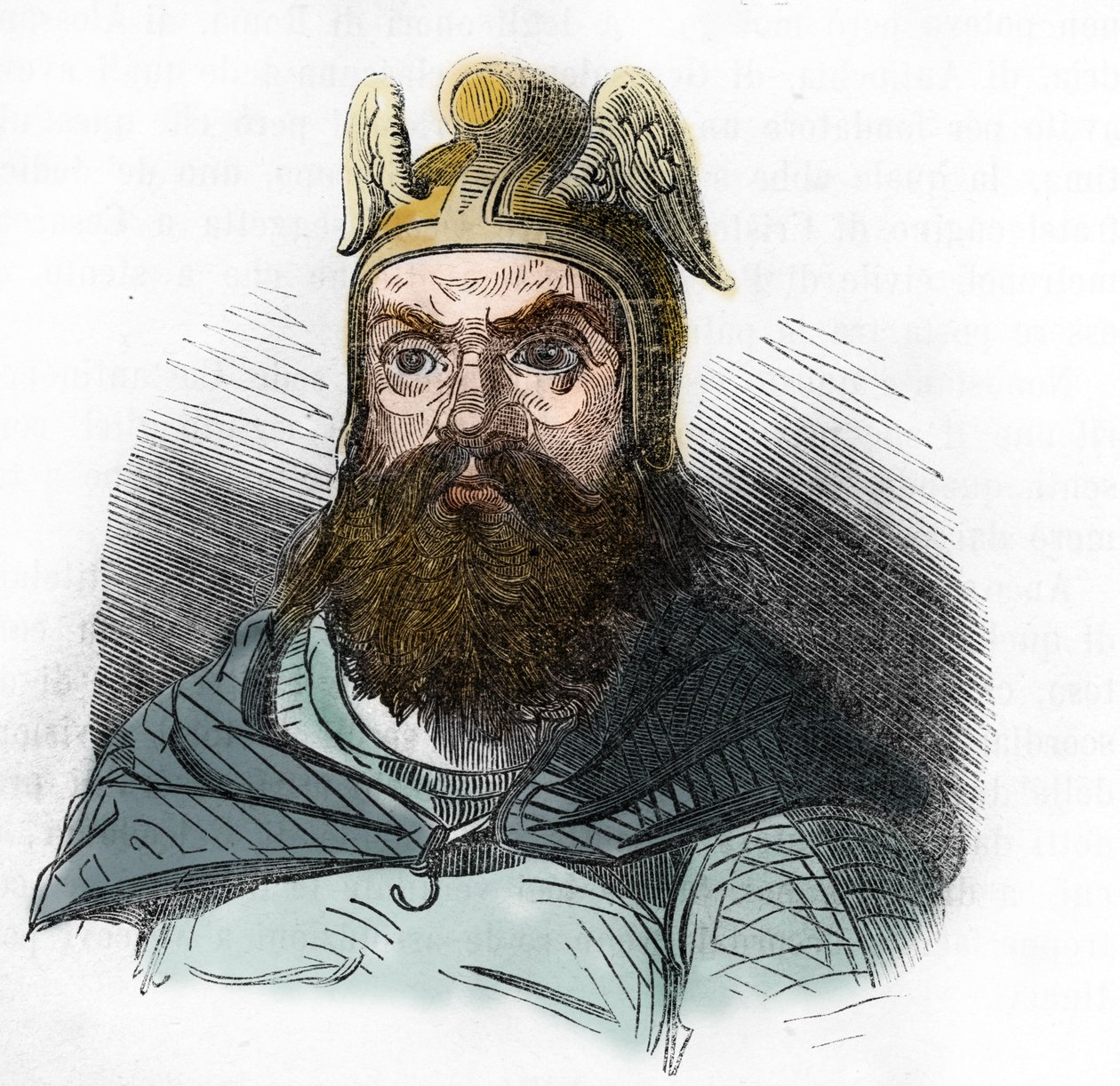 Porträt von Attila, König der Hunnen, aus 