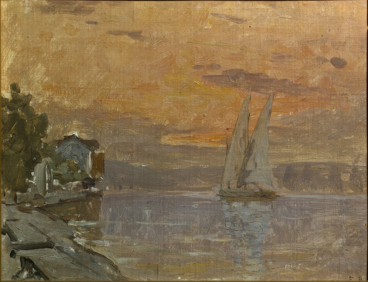 Bark vor La Grande-Rive von Francois-Louis-David Bocion