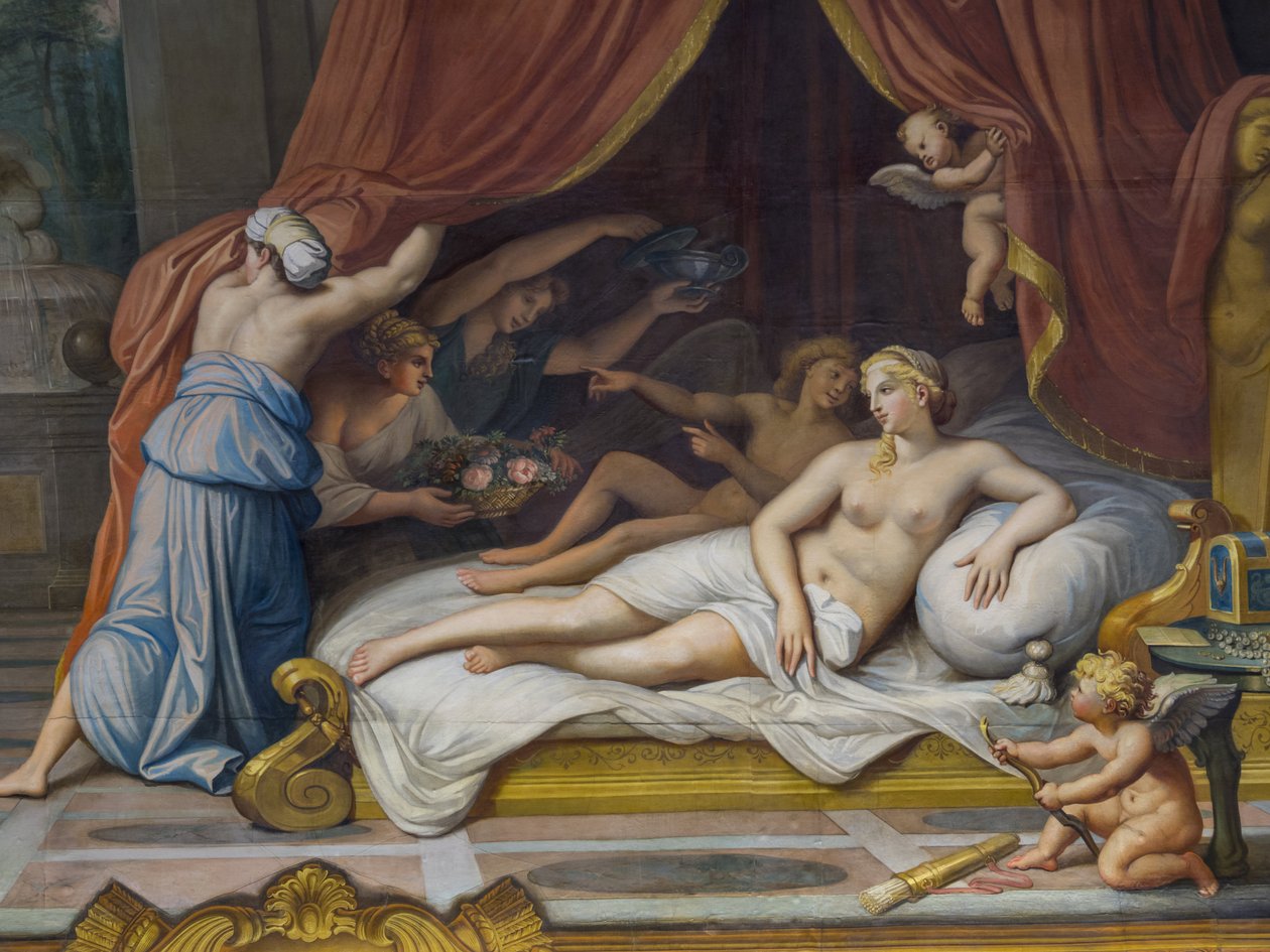 Allegorie des Feuers, darstellend Jupiter und Semele von Francois Perrier
