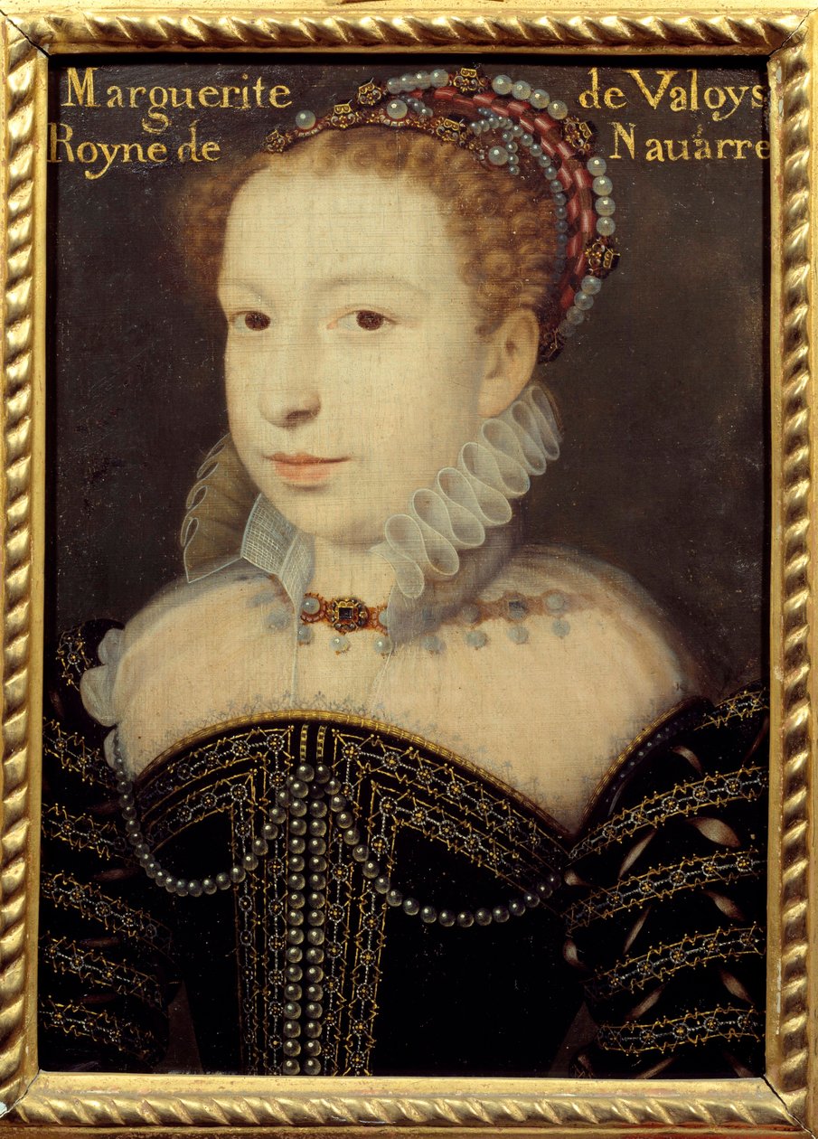 Porträt von Marguerite de Valois (1553-1615) oder Königin Margot von Francois (after) Clouet