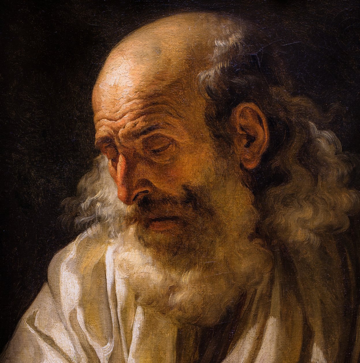Alter Mann beim Lesen, um 1772-1773 von François André Vincent