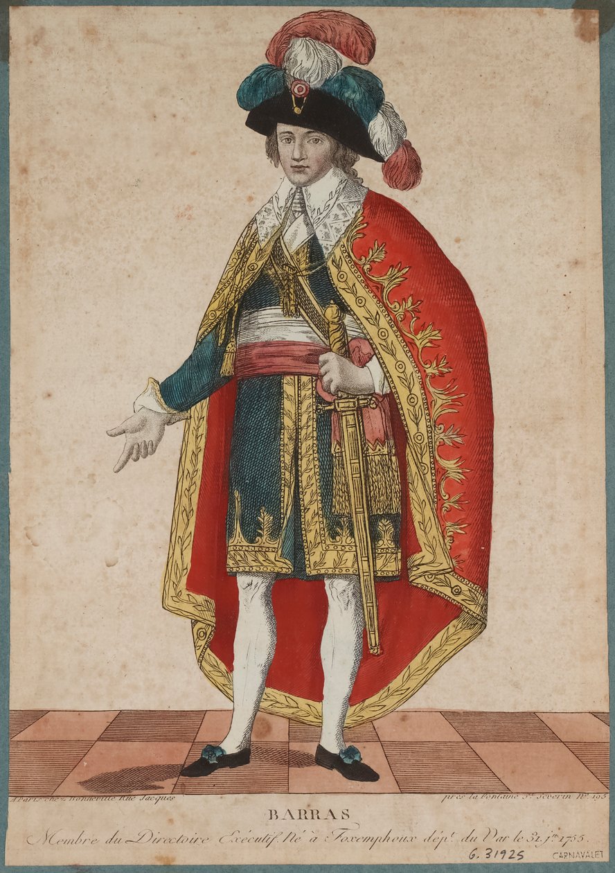 Porträt von Paul de Barras 1755-1829, ca. 1795 von Francois Bonneville
