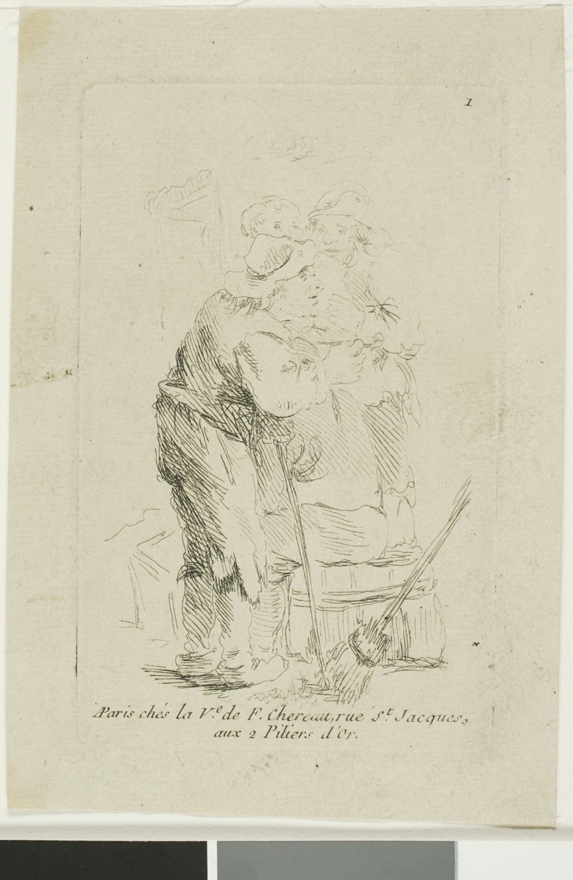 Ein schlecht gekleideter Bauer von François Boucher