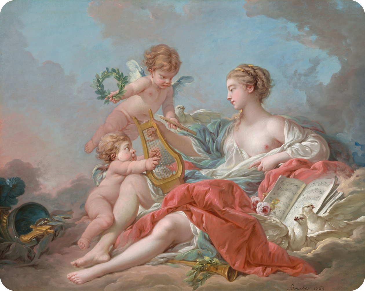 Allegorie der Musik von Francois Boucher
