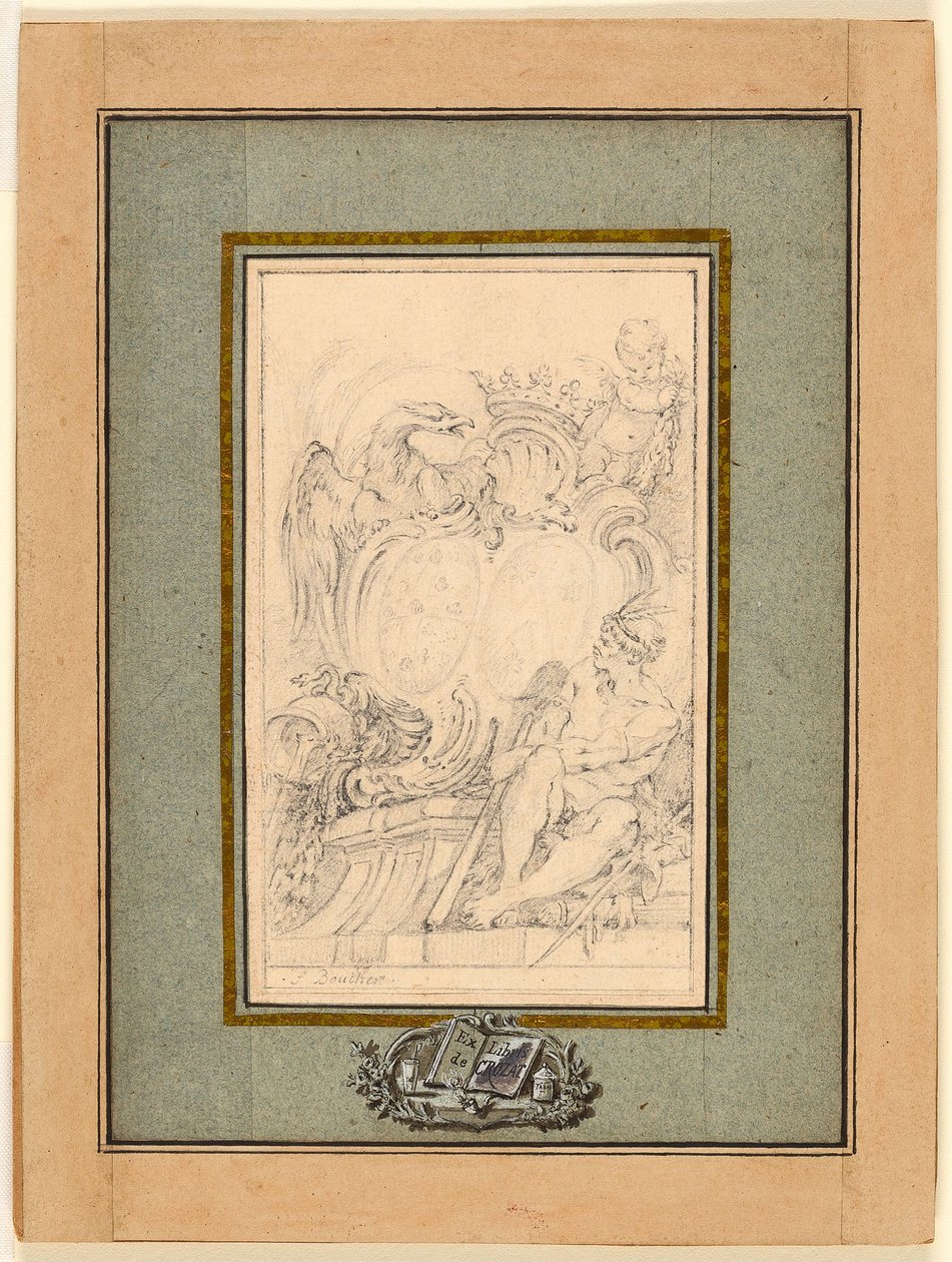 Wappenbuch für Crozat, Baron de Thiers von François Boucher