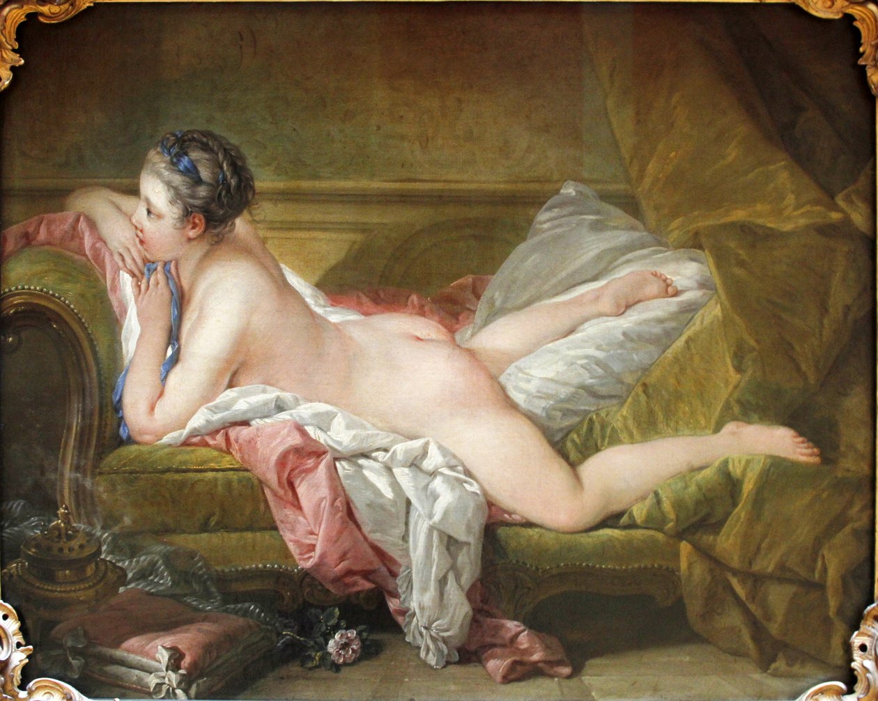 Liegendes Mädchen von François Boucher