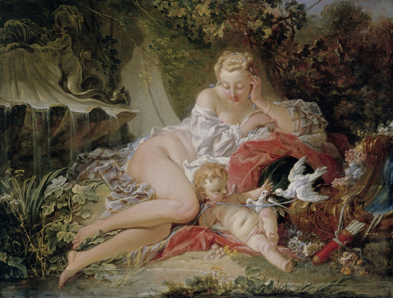 Venus und Amor von François Boucher