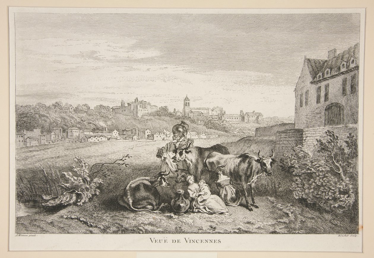 Blick auf Vincennes von François Boucher