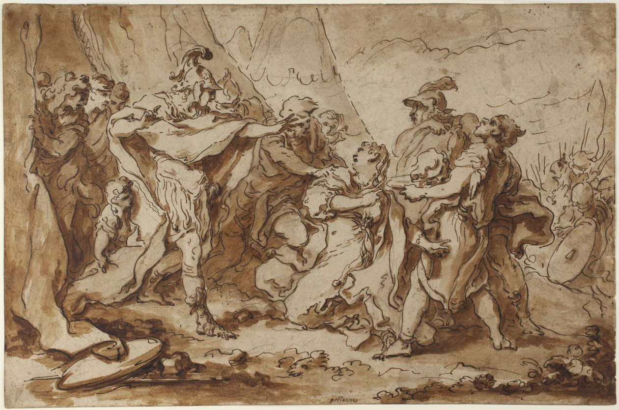 Frauen und Soldaten von François Boucher
