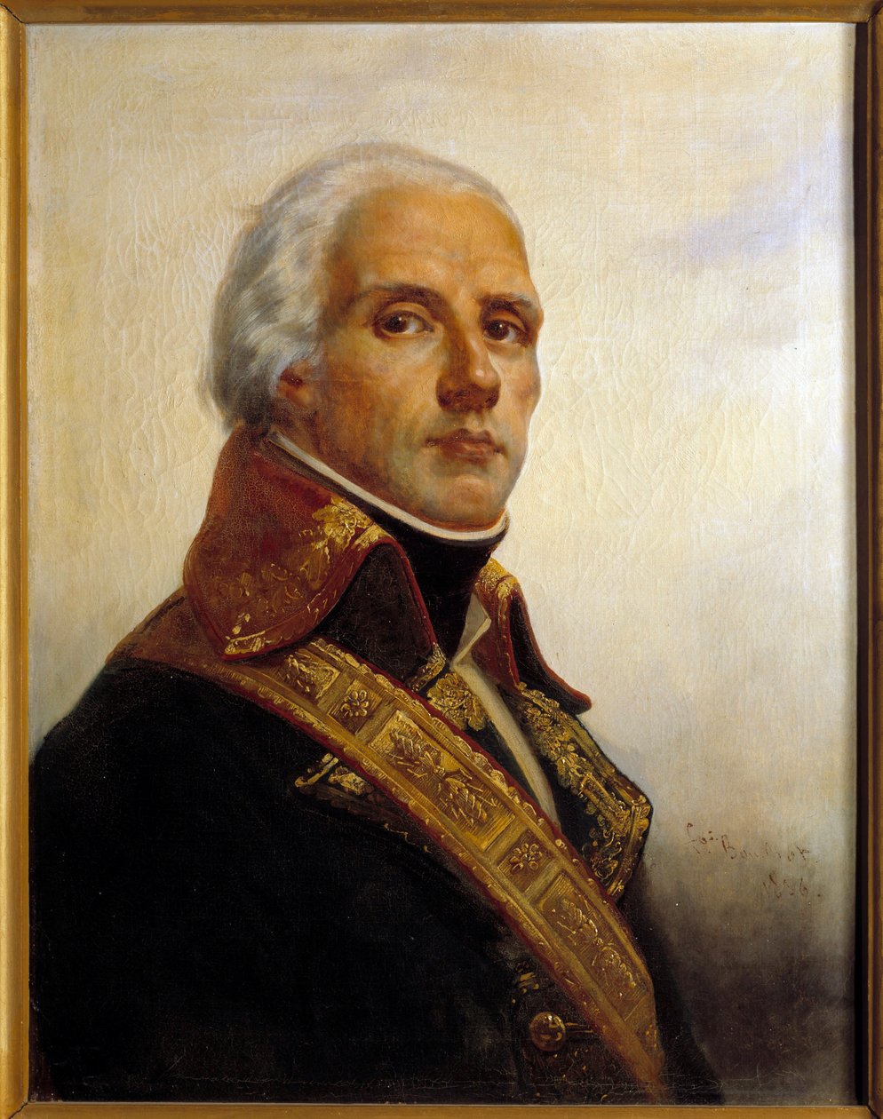Porträt von Joseph Christophe Coquille Dugommier von Francois Bouchot