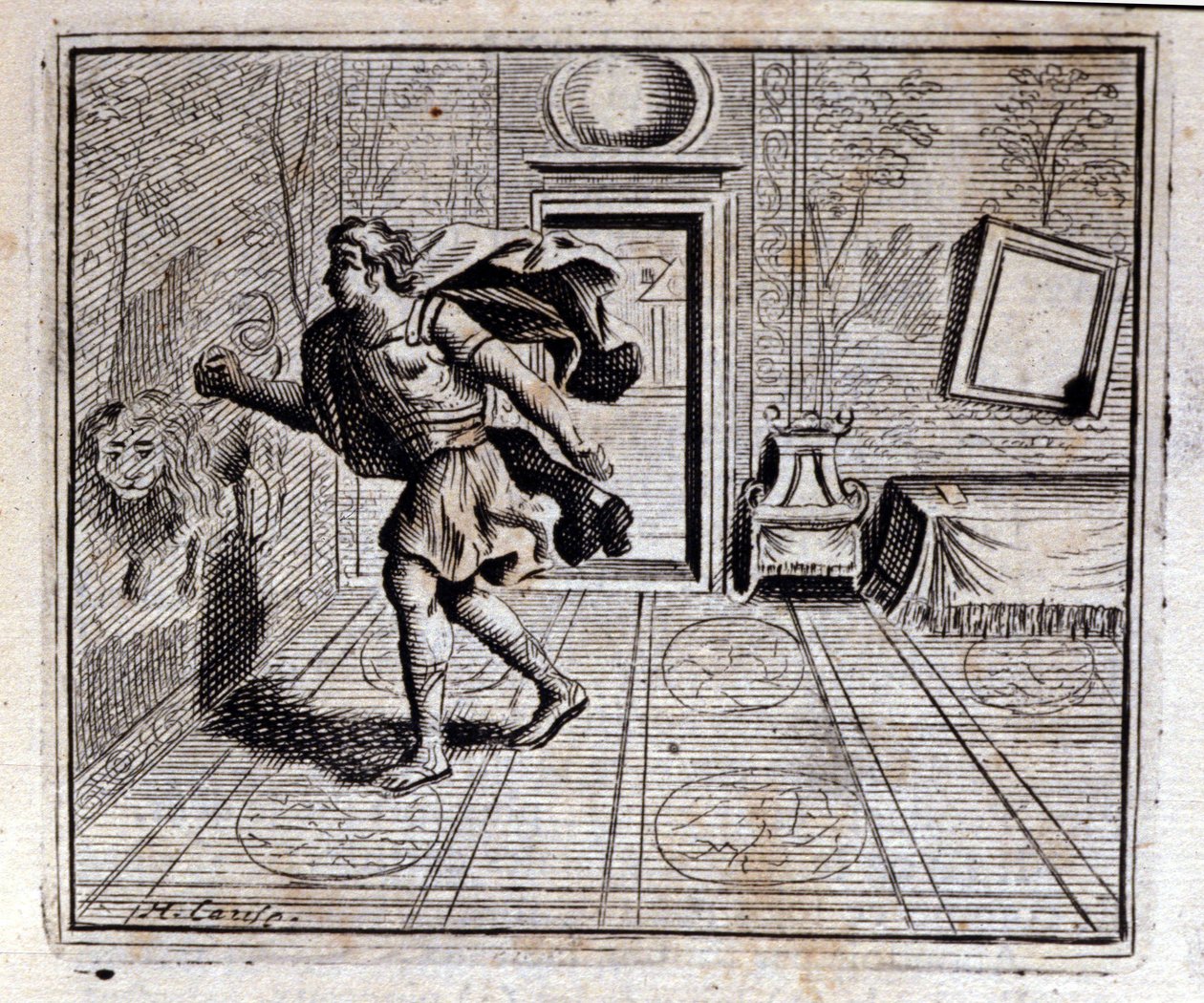 Horoskop. Fabeln von Jean de La Fontaine. Illustration von François Chauveau. Ausgabe von 1728. von Francois Chauveau