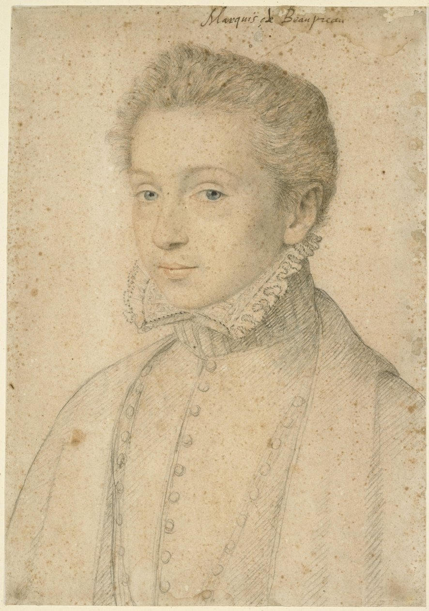 Porträt des Henri de Bourbon, Marquis des Beaupréau von François Clouet