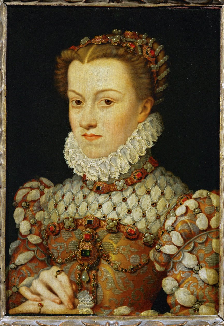 Elisabeth von Österreich, Königin von Frankreich, Ehefrau von König Karl IX von François Clouet