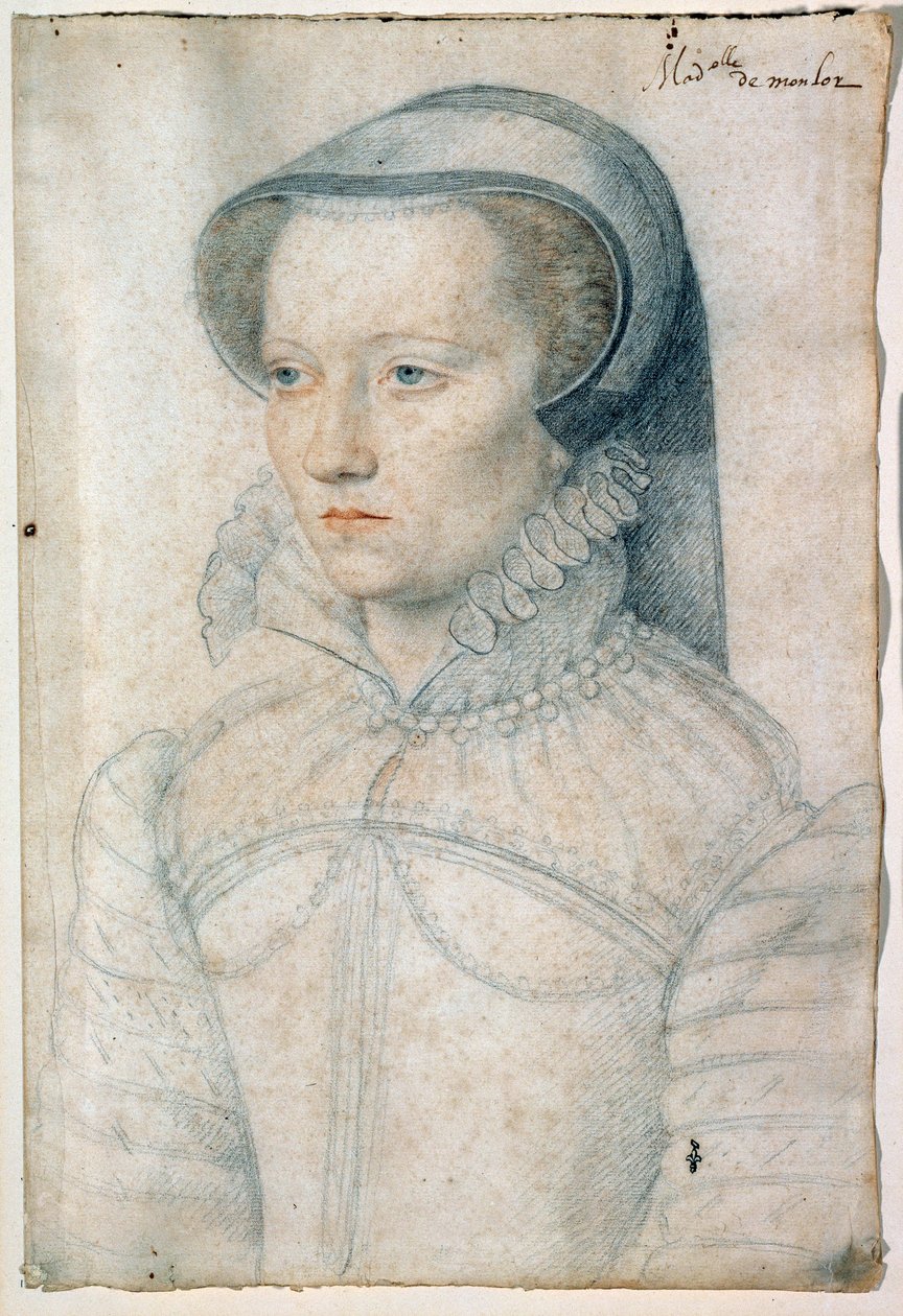 Porträt von Diane de Clermont, Mademoiselle de Monlor von François Clouet