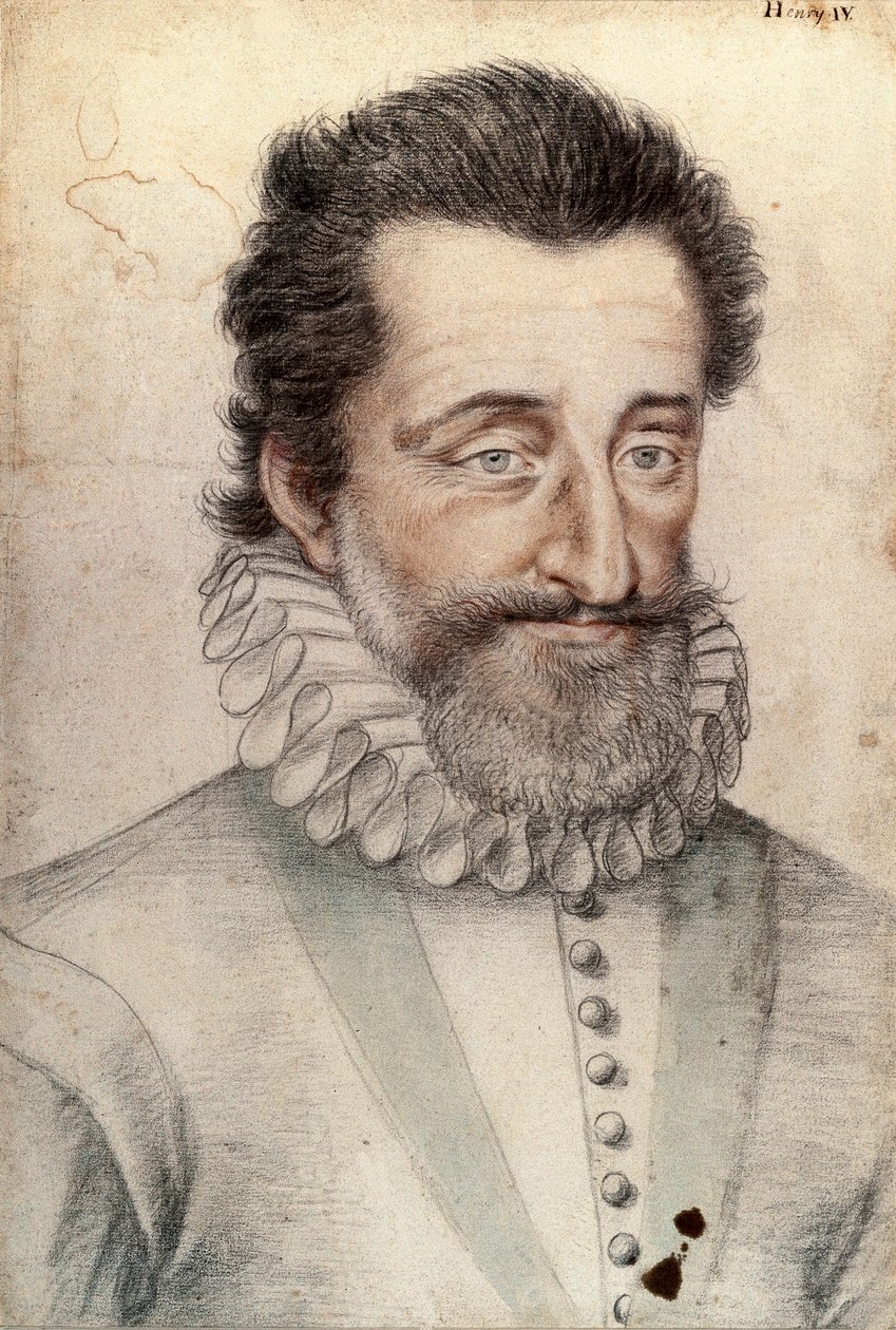 Porträt von König Heinrich IV. von Frankreich (1553-1610) von François Clouet