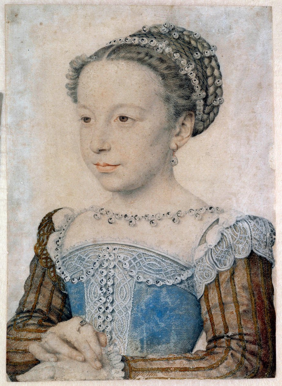 Porträt von Marguerite de Valois (1553-1615) oder Königin Margot von François Clouet