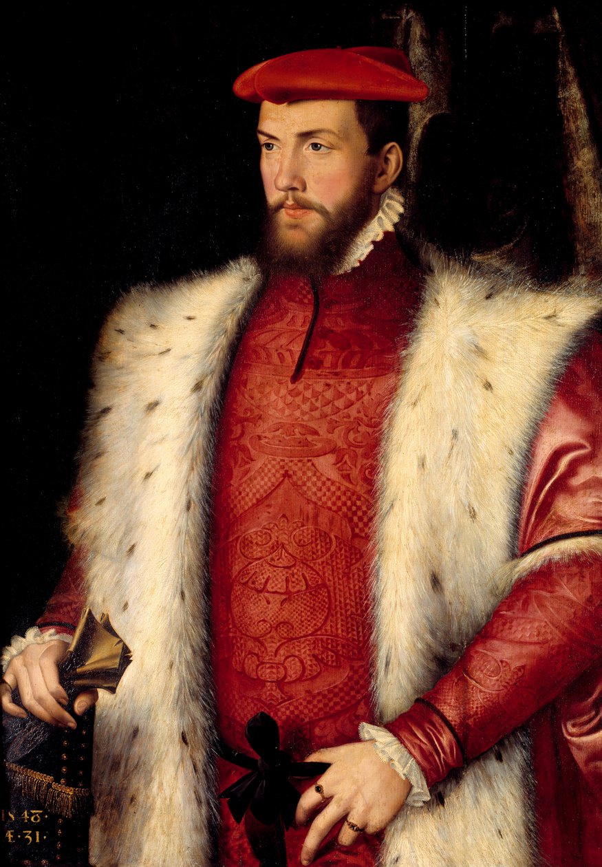 Porträt von Odet de Coligny (1517-1571), Kardinal von Chatillon. Gemälde von François Clouet (1515-1572), 16. Jahrhundert. Chantilly, Musée Condé von François Clouet