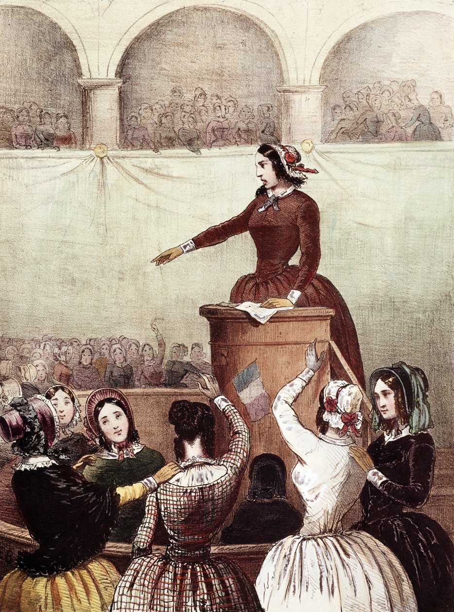 Frauenclub - 1848 von Francois Desire Gosselin