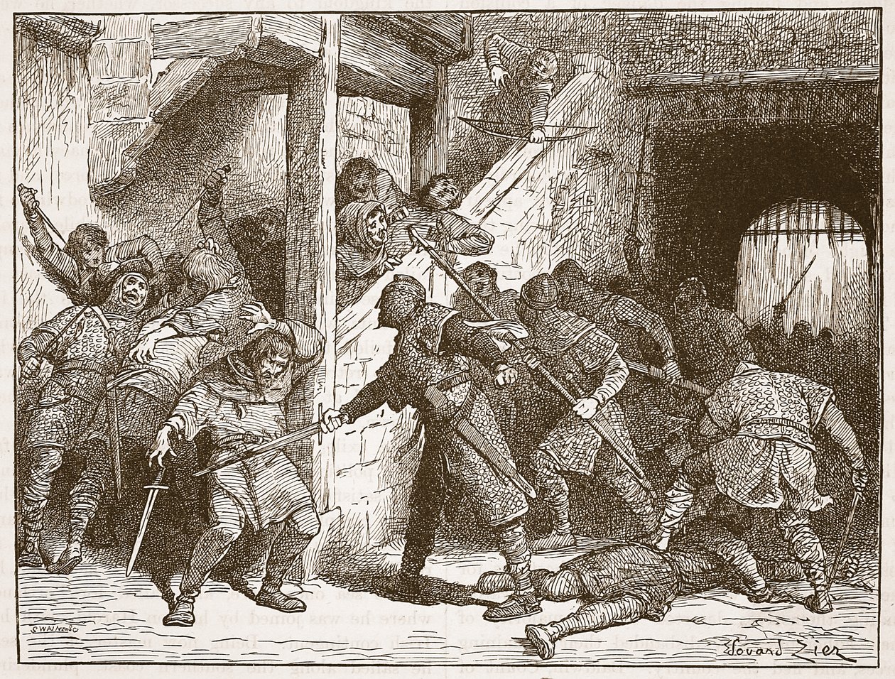 Der Aufruhr in Dover, Illustration aus 