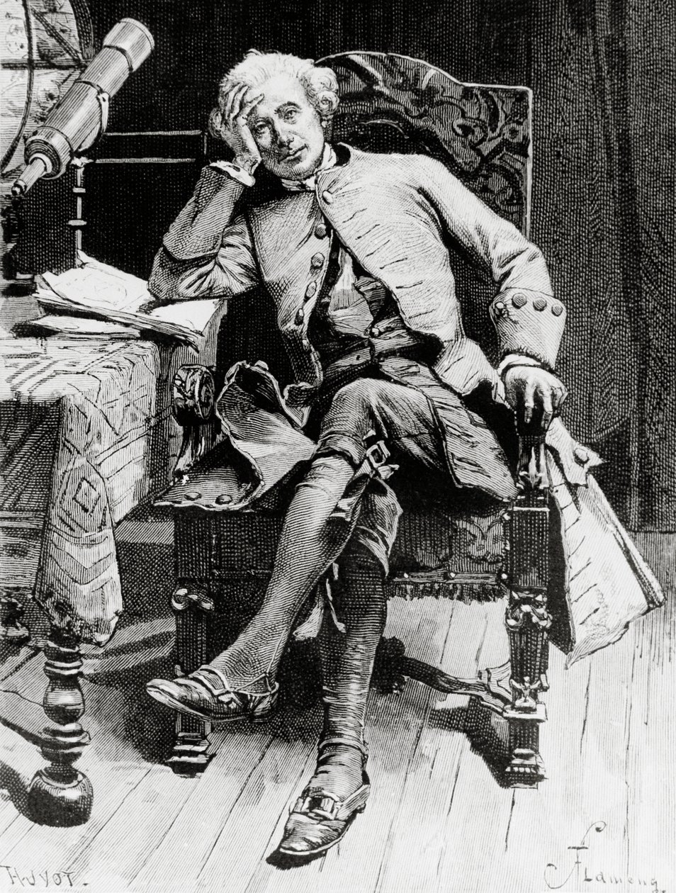 Porträt von Guy Mannering, Hauptfigur aus Guy Mannering oder Der Astrologe von Francois Flameng