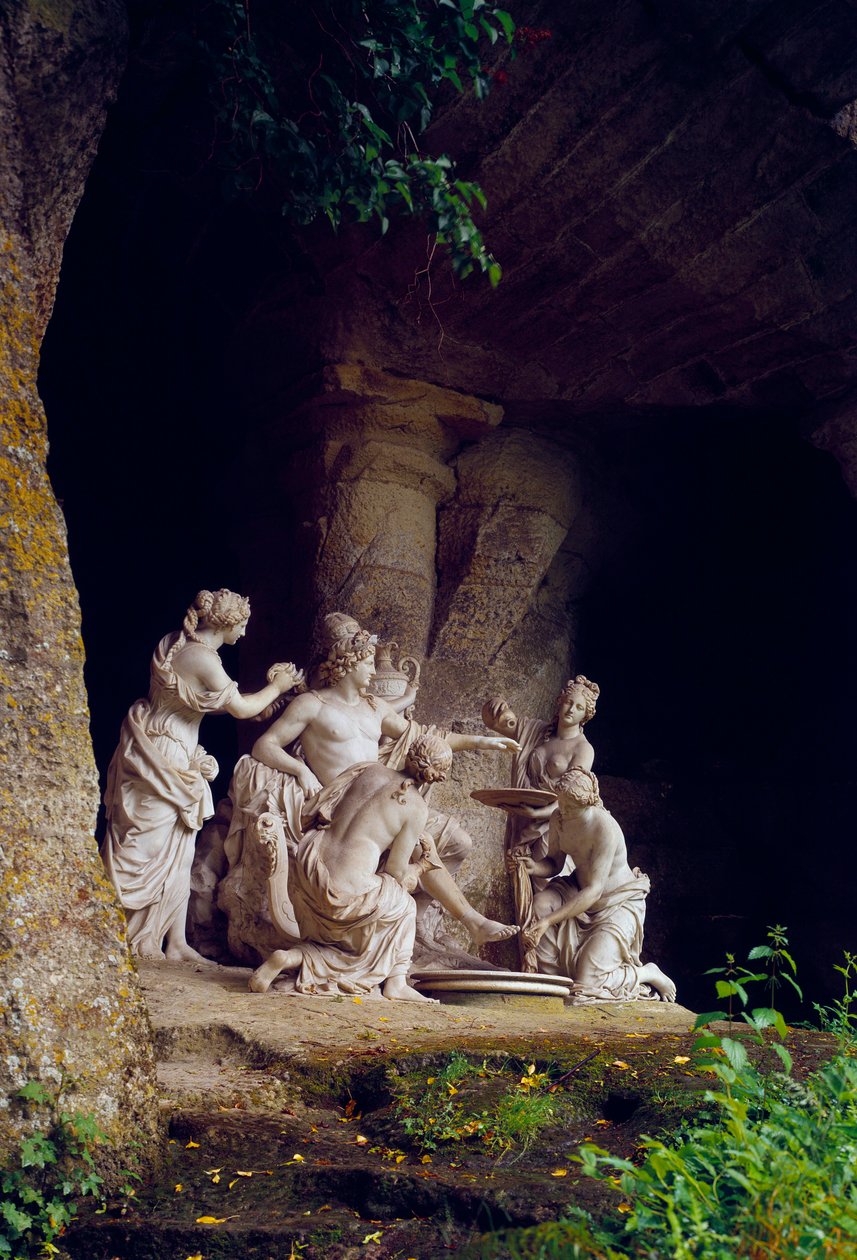 Höhle der Thetis; Apollo von Nymphen bedient von Francois Girardon