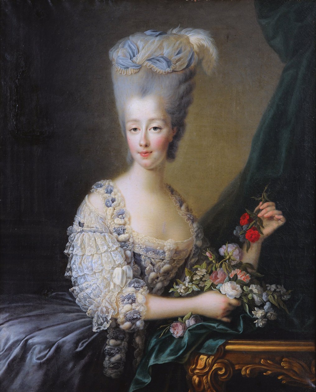 Marie-Thérèse de Savoie, Gräfin von Artois (1756-1805) Das Syko-Porträt in 74 und 84 aus FNF von Francois Hubert Drouais