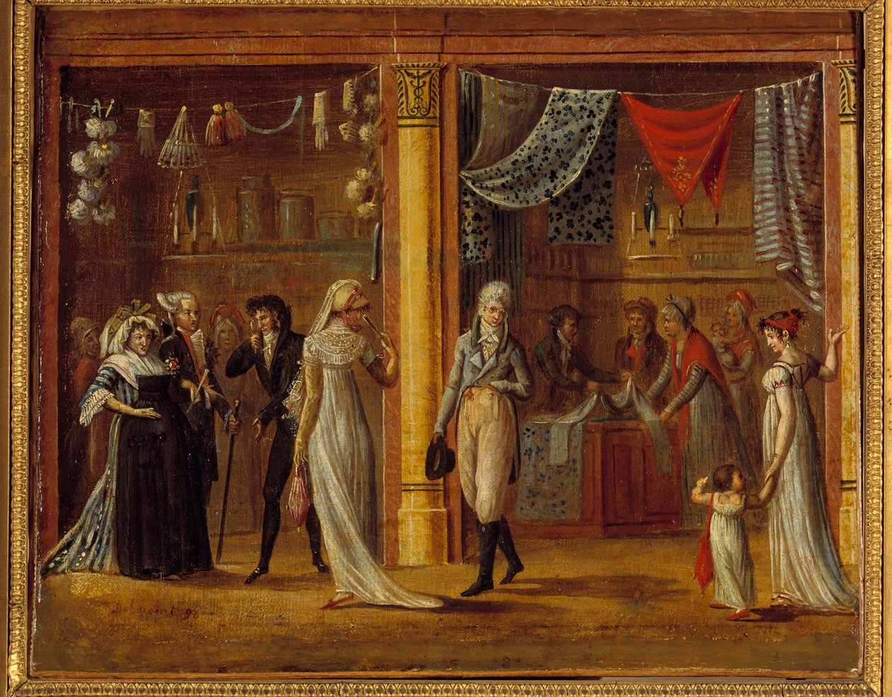 Die Holzgalerie des Königspalastes von Francois Joseph baron Bosio