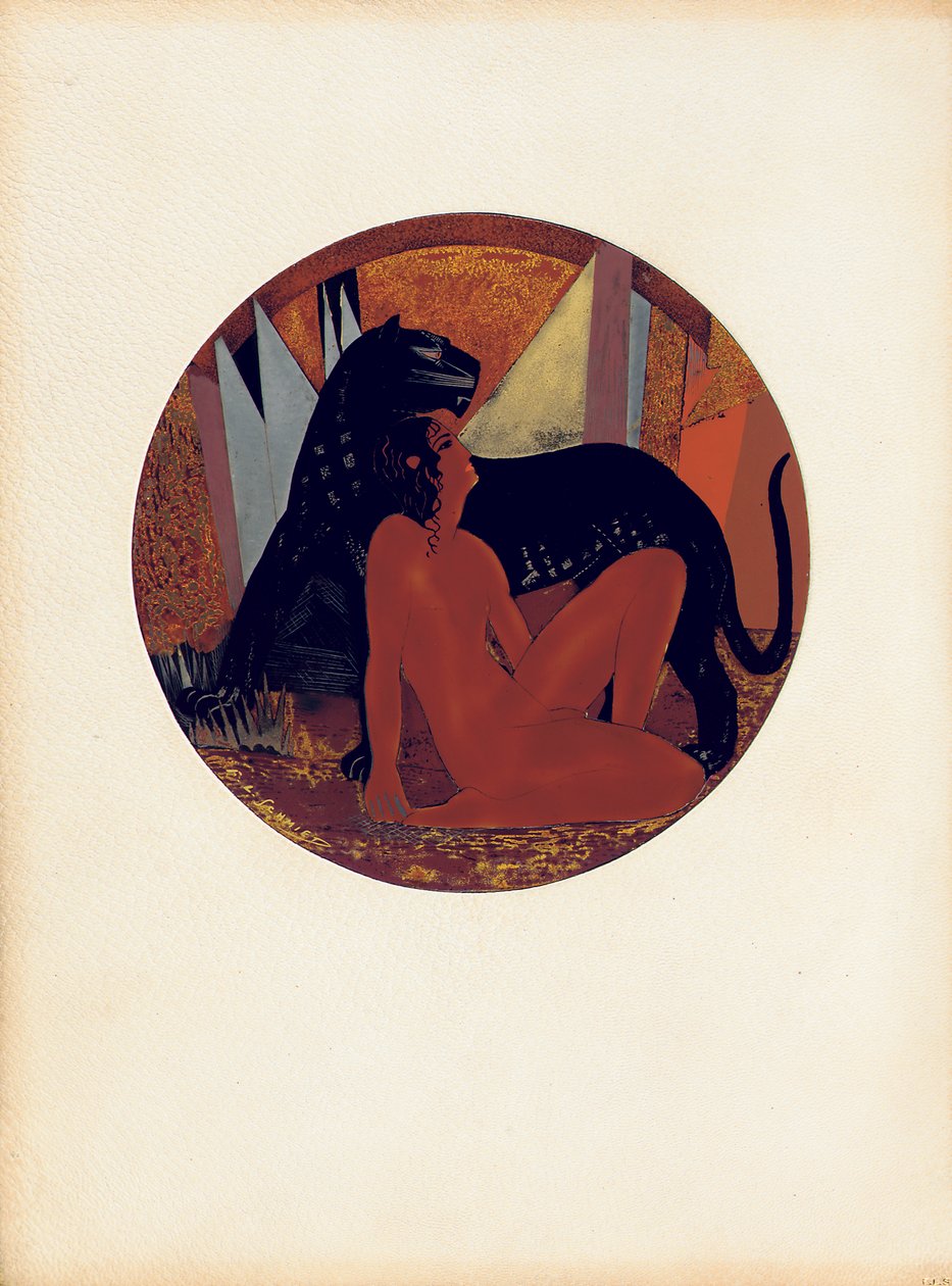 Mowgli und Bagheera, Illustration aus 