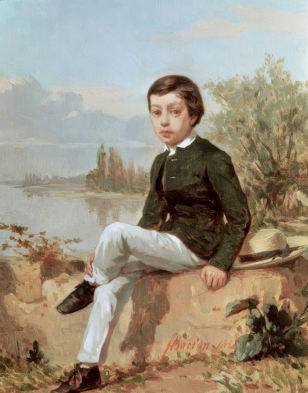 Porträt von Jacques Larguier (1844–1907) von Francois Louis David Bocion