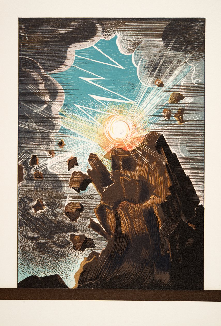 Illustration aus Prométhée Enchaîné von Aeschylus, veröffentlicht 1941 von Francois Louis Schmied