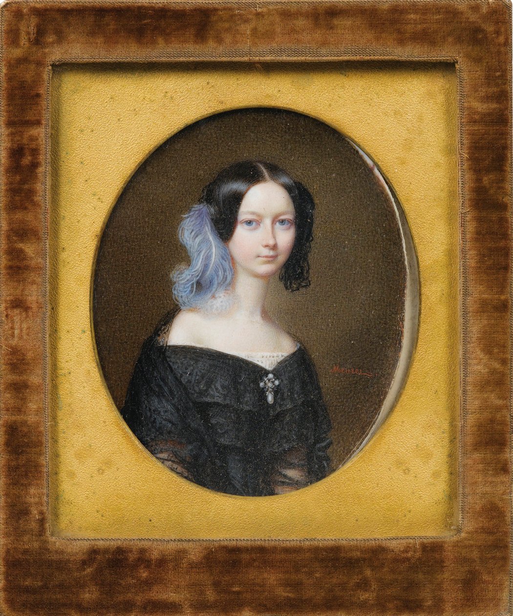 Helene von Mecklenburg-Schwerin (1814-1858), spätere Herzogin von Orleans von Francois Meuret